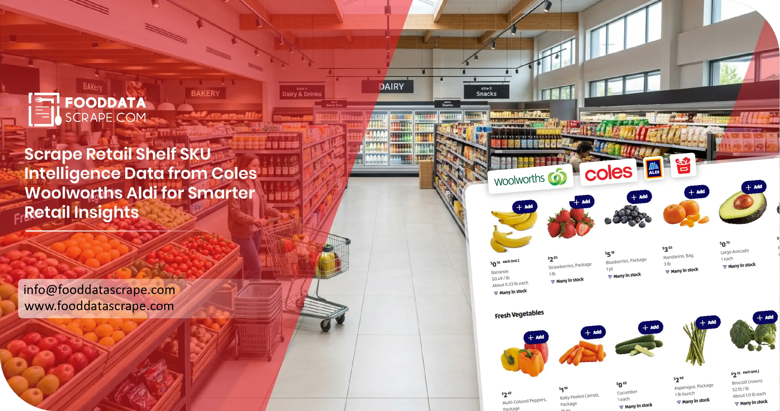 Scrape Retail Shelf SKU Intelligence Data from Coles Woolworths Aldi for Smarter Retail Insights